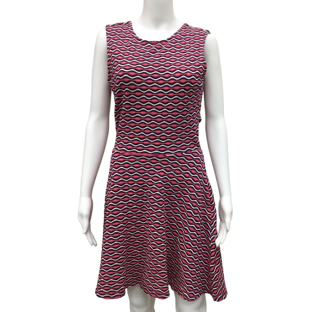 Leota Pink Print Size Medium Sleeveless Shift Dress